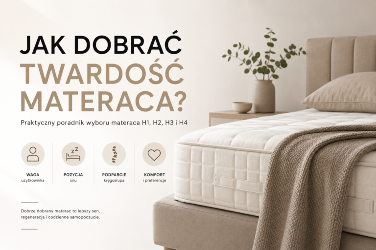Jak dobrać twardość materaca? Praktyczny poradnik wyboru materaca H1, H2, H3 i H4