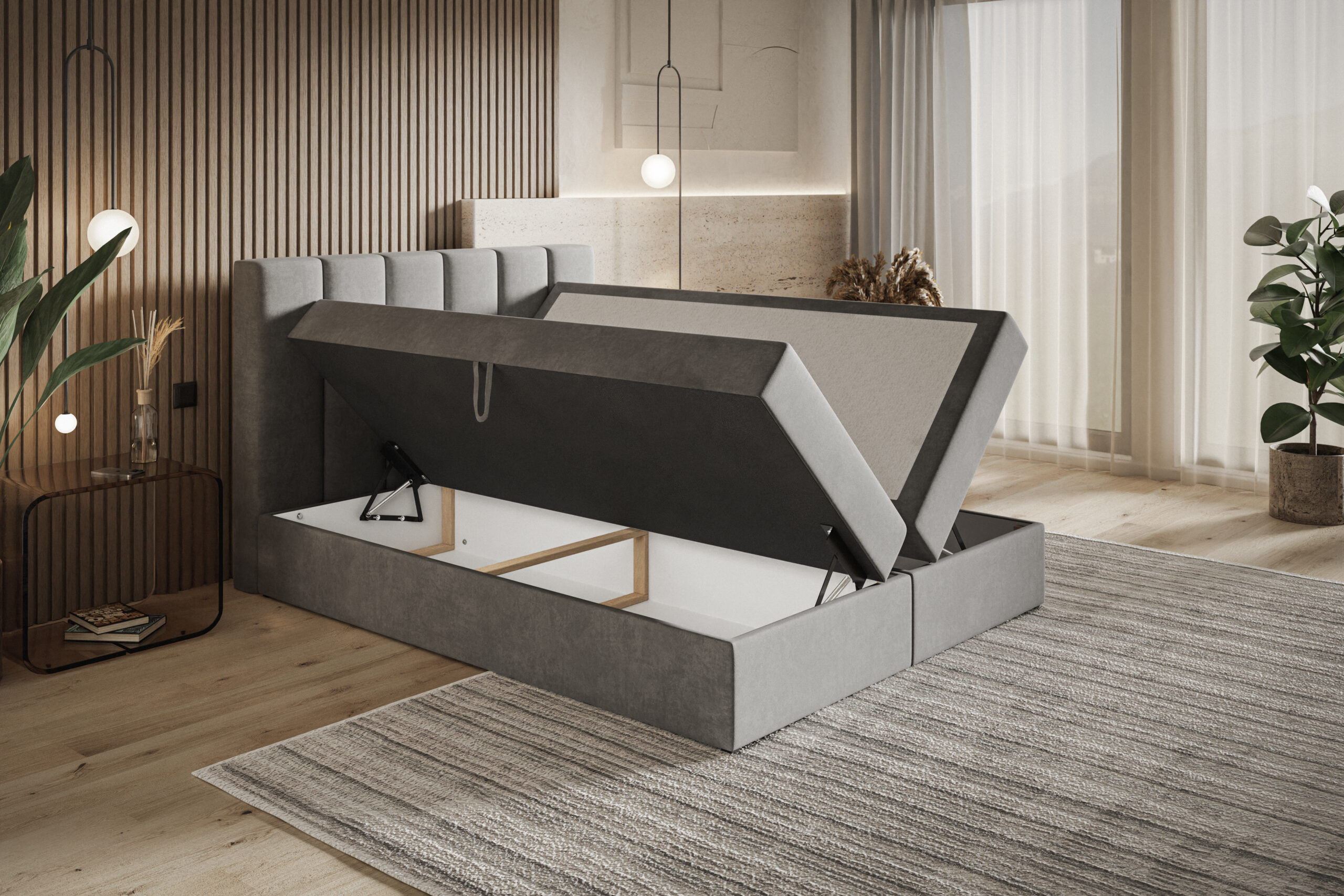 Łóżko kontynentalne Box 1