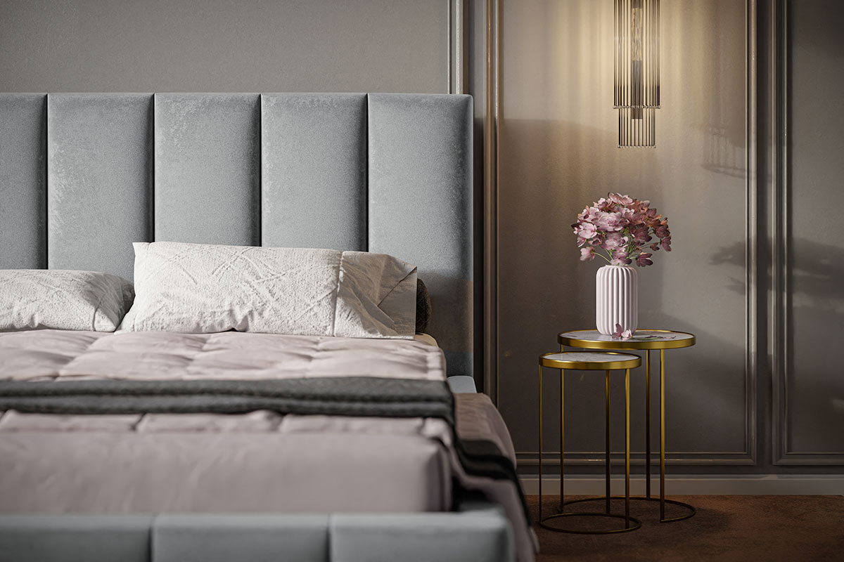 Łóżko tapicerowane BED 1