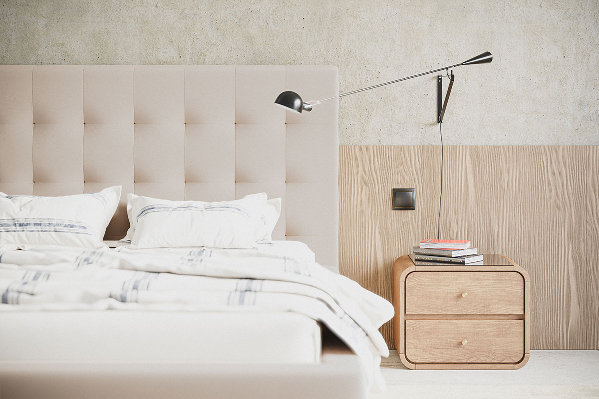Łóżko tapicerowane BED 2