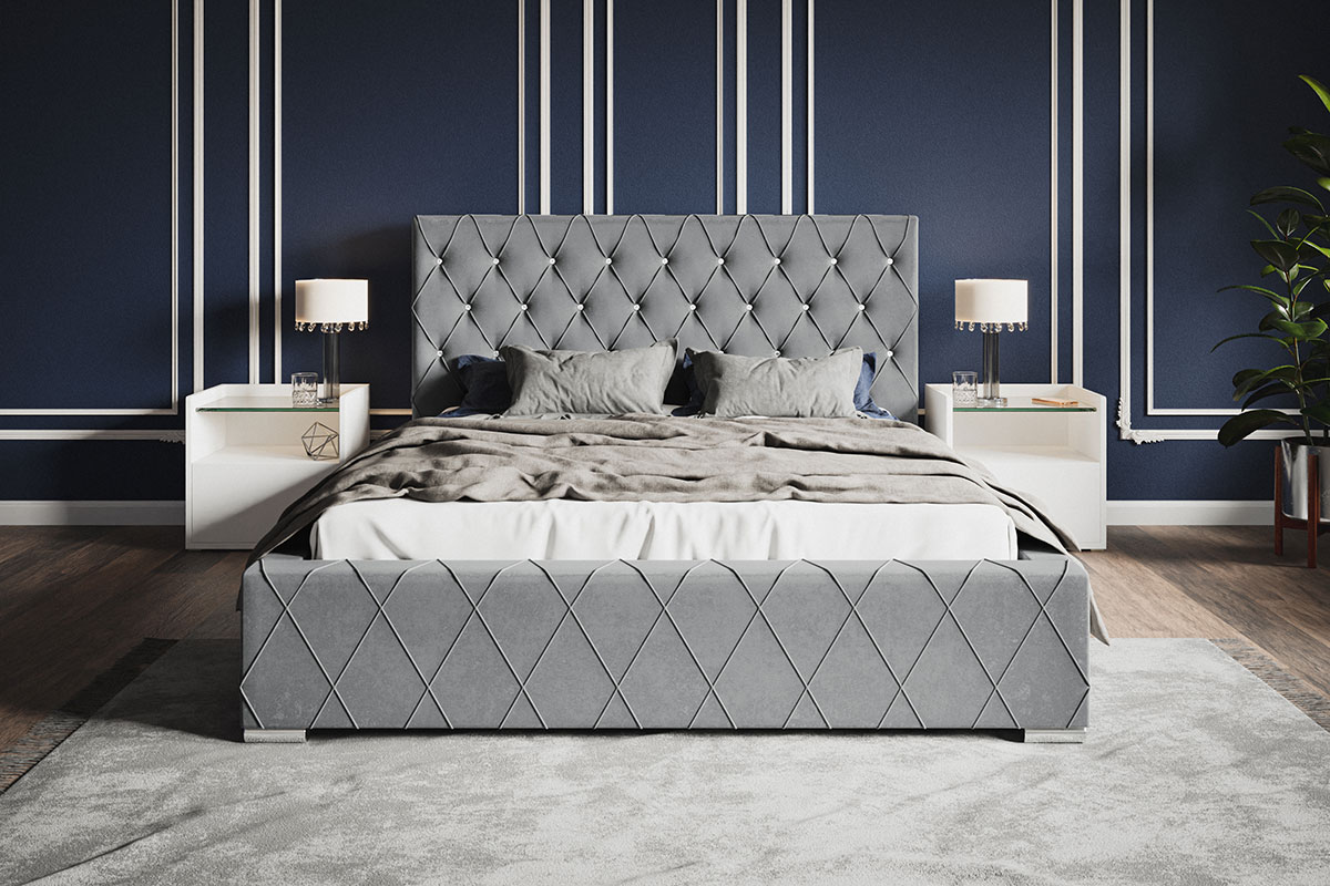 Łóżko tapicerowane BED 4